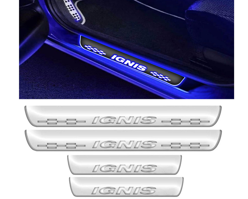 Auto E-Shopping LED Foot Step Door Guard for Ignis Set of 4 Piece