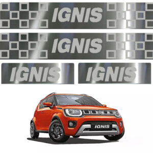 Auto E-Shopping Door Guard steel sill Foot Step for Ignis Set of 4 Piece
