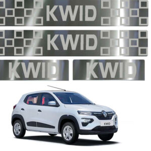 Auto E-Shopping Door Guard steel sill Foot Step for Kwid Set of 4 Piece