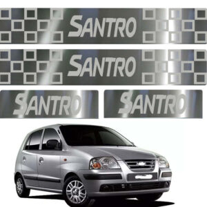 Auto E-Shopping Door Guard steel sill Foot Step for Santro Xing Set of 4 Piece