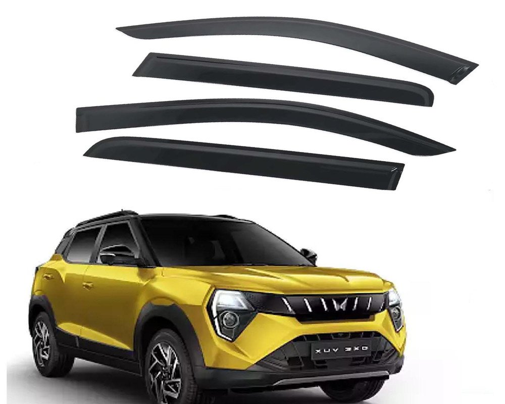 3XO Door Visor Premium Sun Rain Visor Wind Deflector for 3XO Set of 4 Pieces
