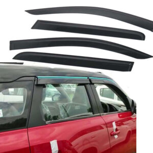 Breeza 2022 onwards Door Visor Premium Sun Rain Visor Wind Deflector for Breeza 2022 onwards Set of 4 Pieces
