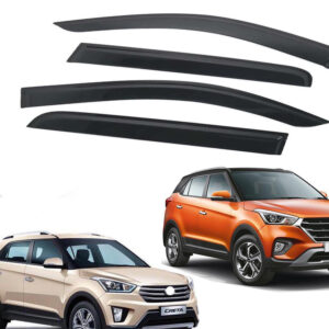 Creta Door Visor Premium Sun Rain Visor Wind Deflector for Creta Set of 4 Pieces
