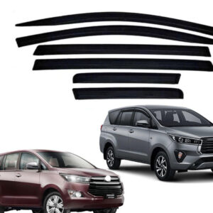 Innova Crysta Door Visor Premium Sun Rain Visor Wind Deflector for Innova Crysta Set of 6 Pieces