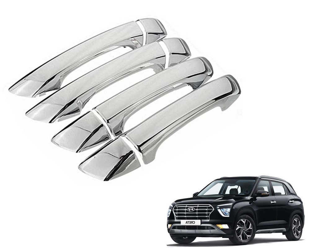 Hyundai Creta 2020 Onward Car Handle Latch Cover Scratch Guard | Set of 4 Pieces