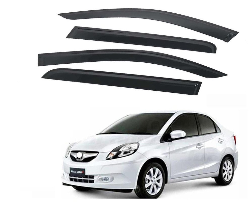 IVtec Door Visor Premium Sun Rain Visor Wind Deflector for IVtec Set of 4 Pieces
