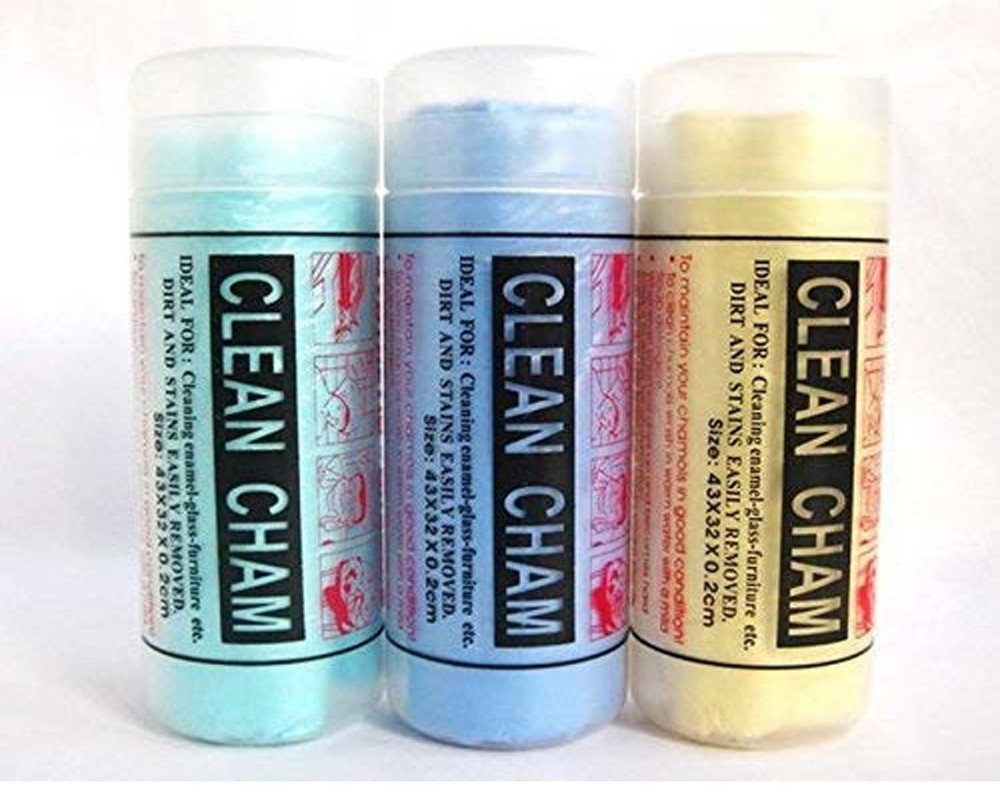 Car Chamois Cleaning Cloth | Super Absorbent Car Drying Towel | 3 Piece