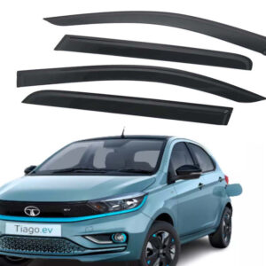 Tiago EV Door Visor Premium Sun Rain Visor Wind Deflector for Tiago EV Set of 4 Pieces