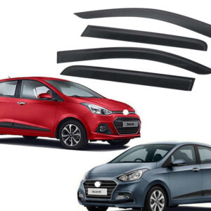 Xcent Door Visor Premium Sun Rain Visor Wind Deflector for Xcent Set of 4 Pieces