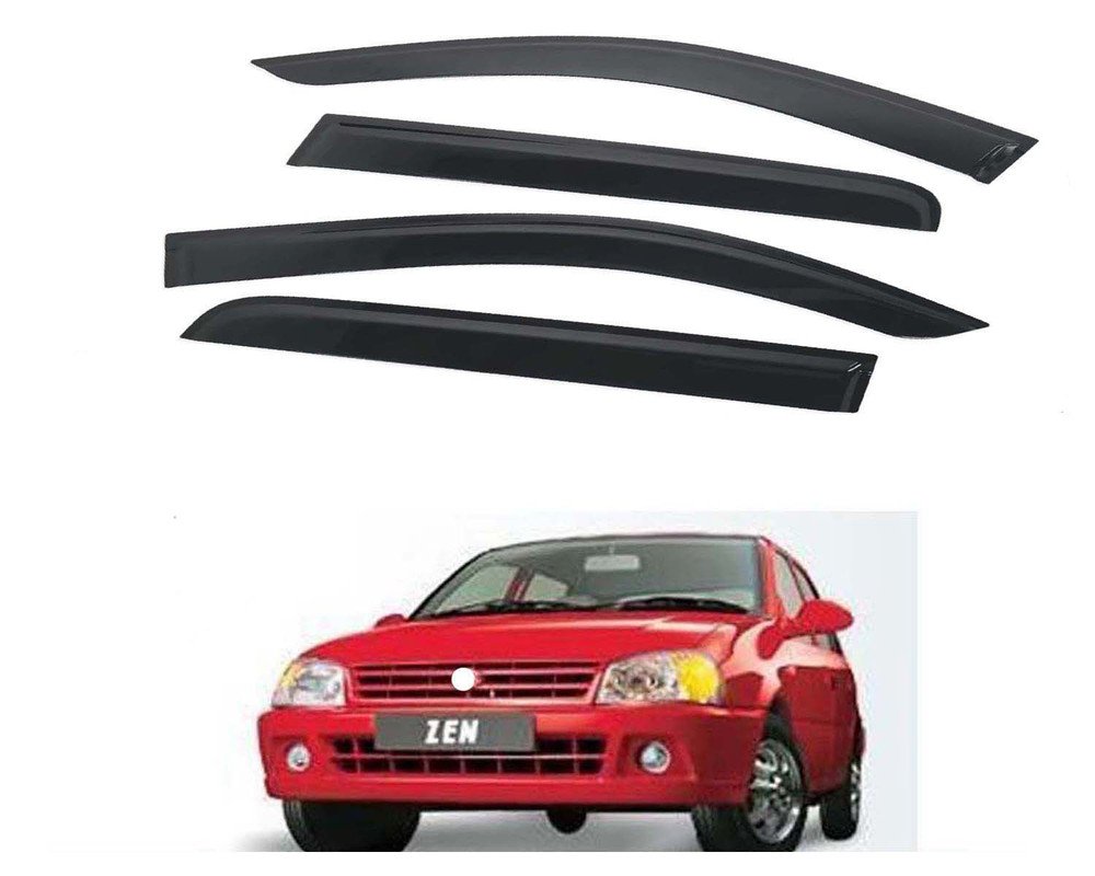 Zen Door Visor Premium Sun Rain Visor Wind Deflector for Zen Set of 4 Pieces
