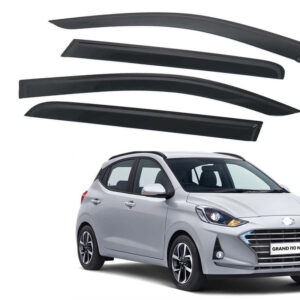 I10 Grand (Nios) Door Visor Premium Sun Rain Visor Wind Deflector for I10 Grand (Nios) Set of 4 Pieces
